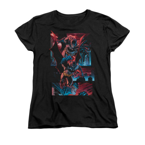 Image for Batman Womans T-Shirt - Dark Knight Panels