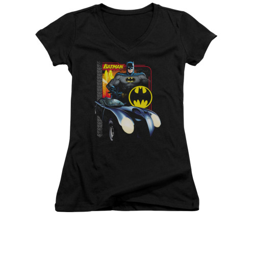 Image for Batman Girls V Neck - Bat Racing