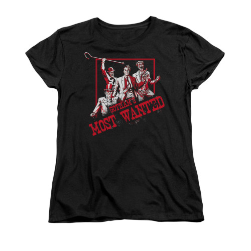 Image for Batman Womans T-Shirt - Gotham's Most Wanted