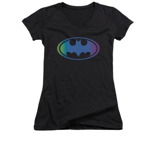 Image for Batman Girls V Neck - Gradient Bat Logo