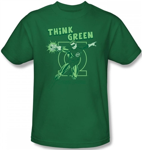 Image Closeup for Green Lantern Think Green T-Shirt