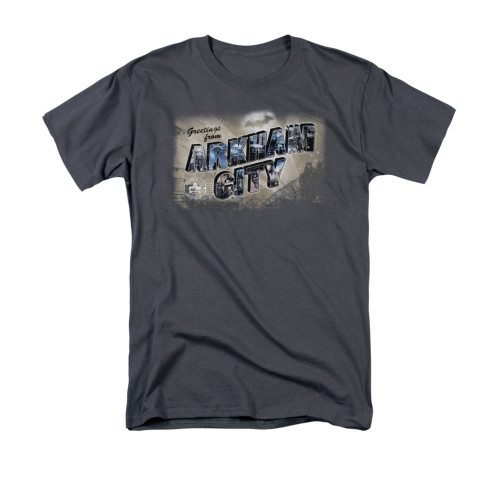 Image for Arkham City T-Shirt - Greetings From Arkham