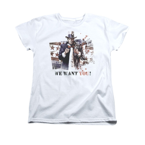 Image for Arkham City Womans T-Shirt - We Want You