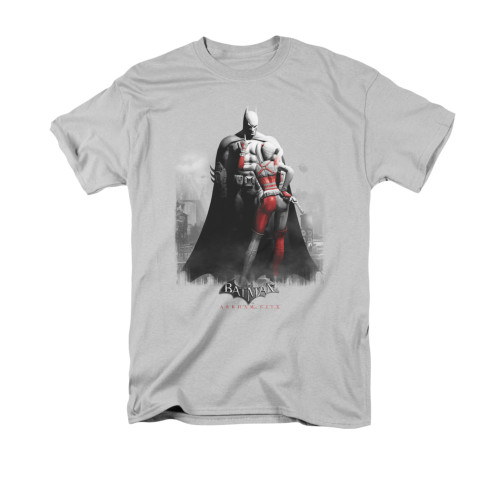 Image for Arkham City T-Shirt - Harley And Bats