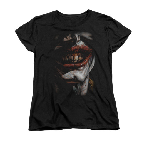 Image for Batman Womans T-Shirt - Smile Of Evil