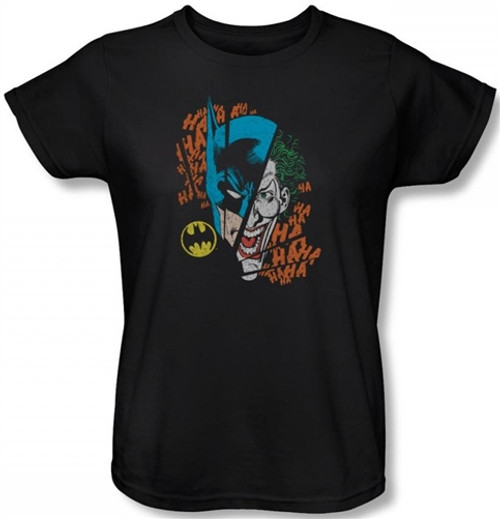 Batman Womens T-Shirt - Broken Visage