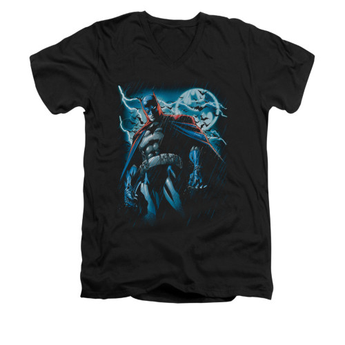 Image for Batman V Neck T-Shirt - Stormy Knight
