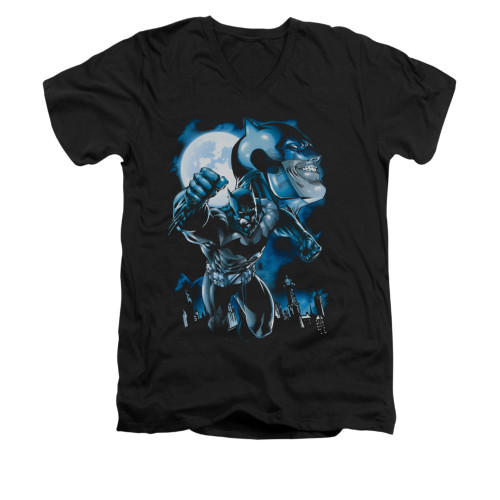 Image for Batman V Neck T-Shirt - Moonlight Bat