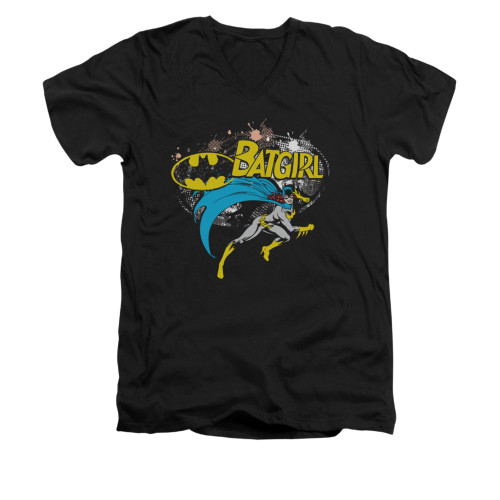 Batman V Neck T-Shirt - Batgirl Halftone