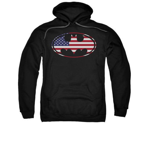 Batman Hoodie - American Flag Oval