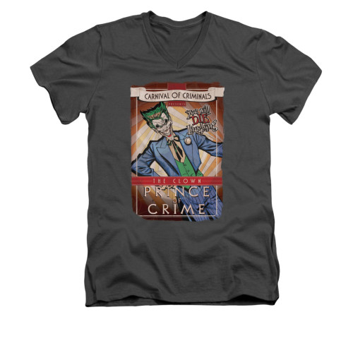 Batman V Neck T-Shirt - Clown Prince