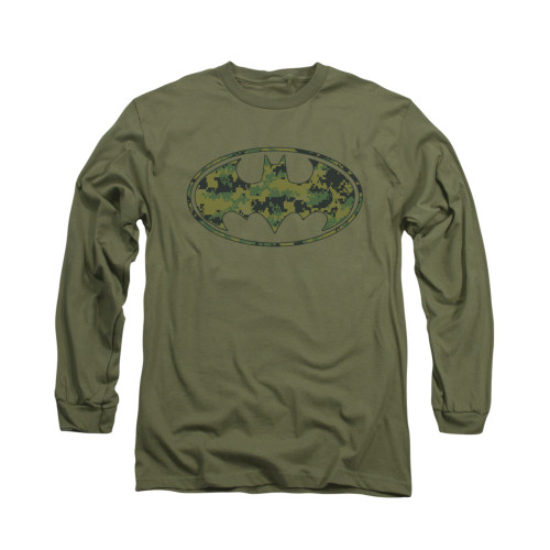 Batman Long Sleeve Shirt - Marine Camo Shield