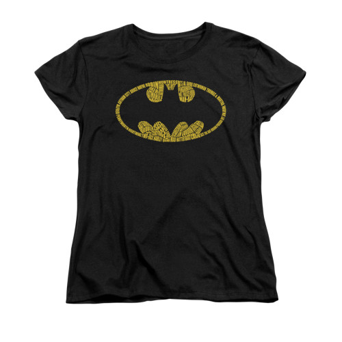 Batman Womans T-Shirt - Word Logo