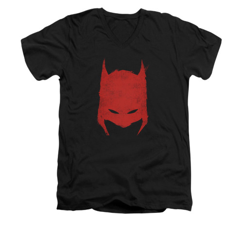 Batman V Neck T-Shirt - Hacked & Scratched