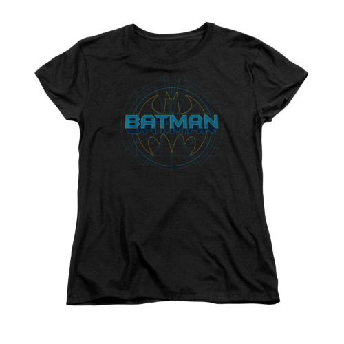 Batman Womans T-Shirt - Bat Tech Logo