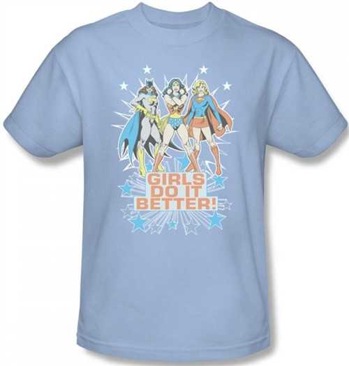 Image Closeup for Justice League of America Girls Do It Better T-Shirt