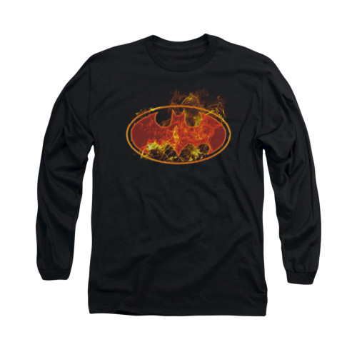 Batman Long Sleeve Shirt - Flames Logo