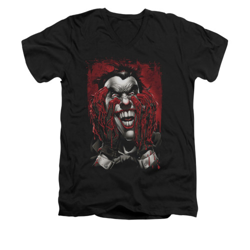 Batman V Neck T-Shirt - Blood In Hands
