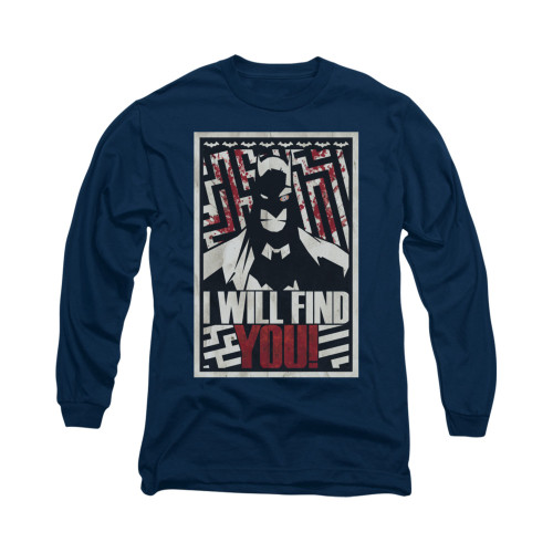 Batman Long Sleeve Shirt - I Will Fnd You