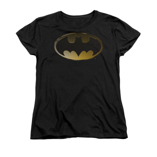 Batman Womans T-Shirt - Halftone Bat