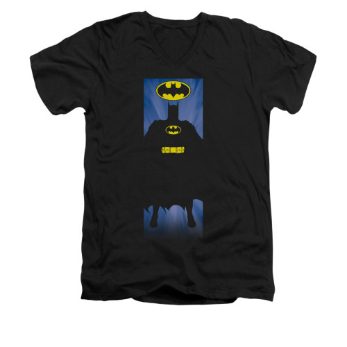 Batman V Neck T-Shirt - Batman Block