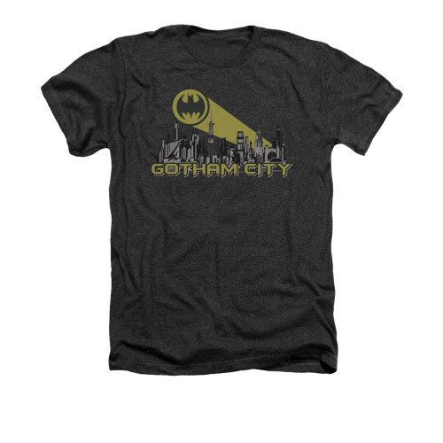 Batman Heather T-Shirt - Gotham Skyline