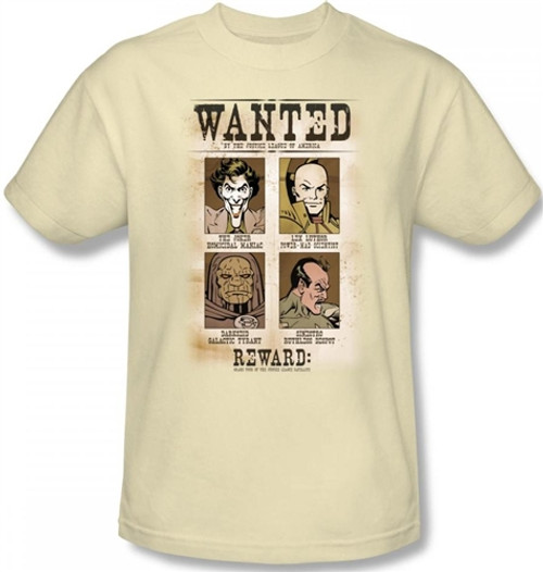Image Closeup for DC Wanted Poster T-Shirt