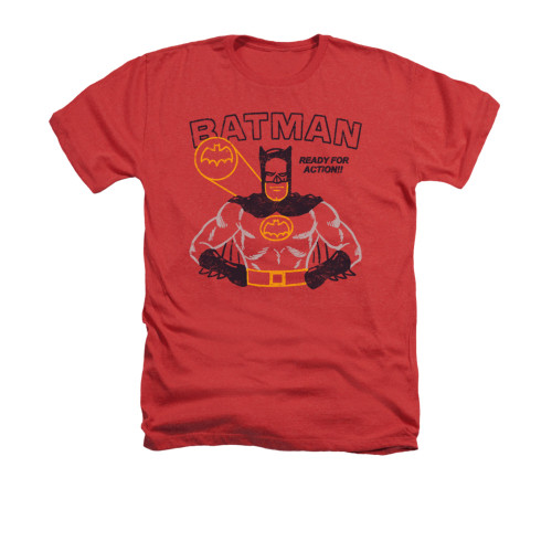 Batman Heather T-Shirt - Ready For Action