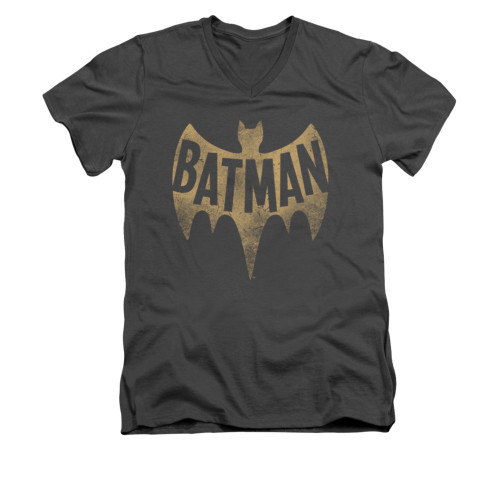 Image Closeup for Batman Classic TV V Neck T-Shirt - Vintage Logo