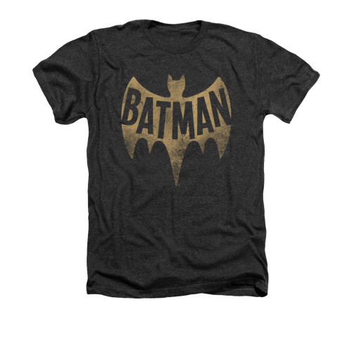 Batman Classic TV Heather T-Shirt - Vintage Logo