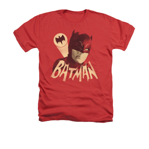 Image Closeup for Batman Classic TV Heather T-Shirt - Bat Signal