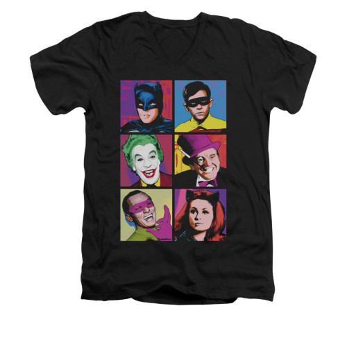 Batman Classic TV V Neck T-Shirt - Pop Cast