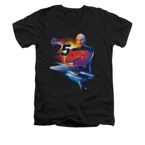 Star Trek V Neck T-Shirt - TNG 25
