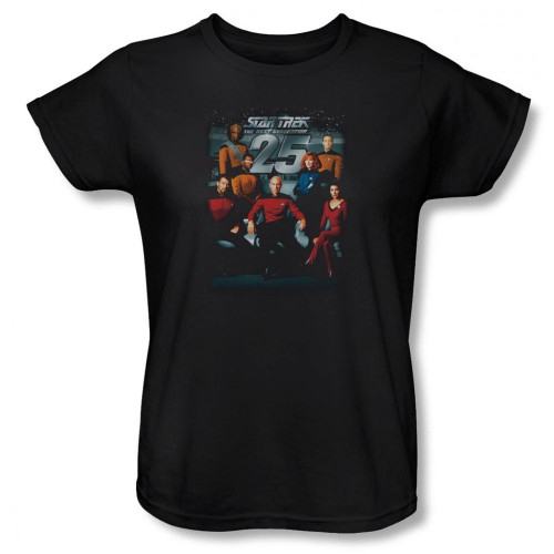 Star Trek the Next Generation Womans T-Shirt - 25th Anniversary Crew