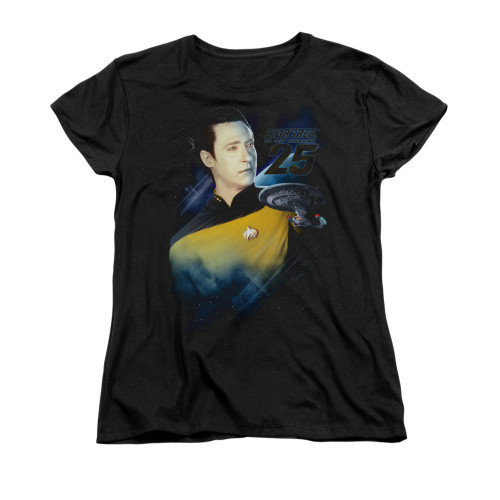 Star Trek the Next Generation Womans T-Shirt - Data 25th