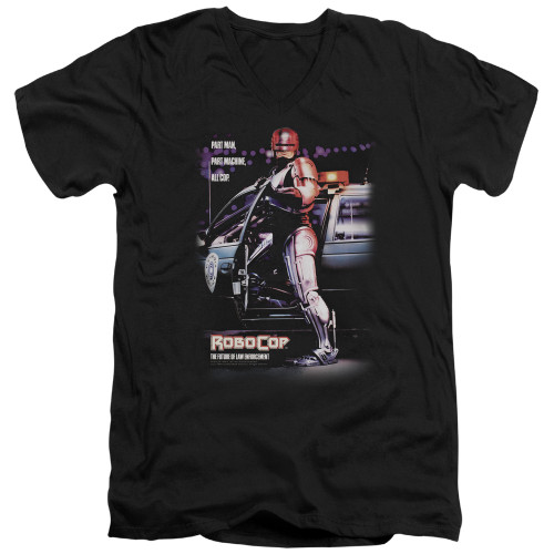 Robocop V Neck T-Shirt - Poster