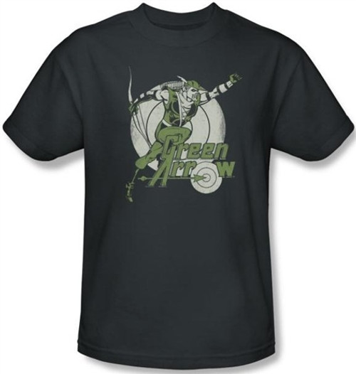 Image Closeup for Green Arrow Right on Target T-Shirt