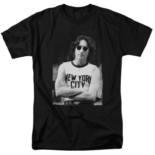 John Lennon T-Shirt - New York on black