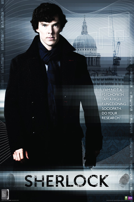 Sherlock Poster -High Functioning Sociopath
