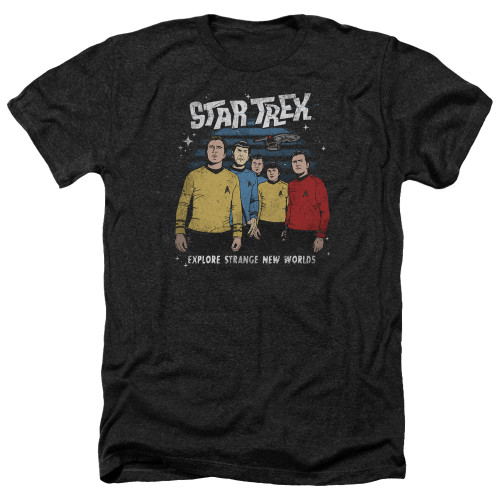 Star Trek Heather T-Shirt - Stange New World