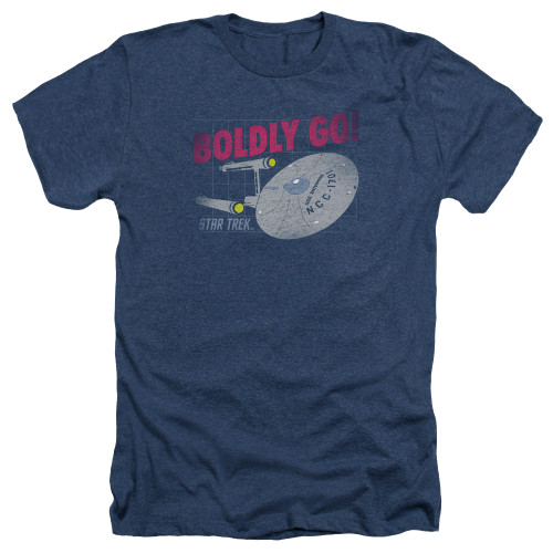 Star Trek Heather T-Shirt - Boldly Go