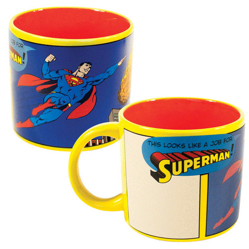 Superman This Looks Like a Job for Superman Transforming Coffee Mug