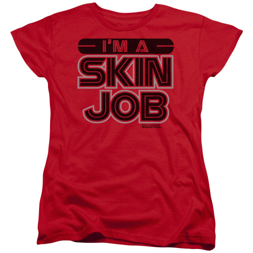 Battlestar Galactica Womans T-Shirt - I'm a Skin Job