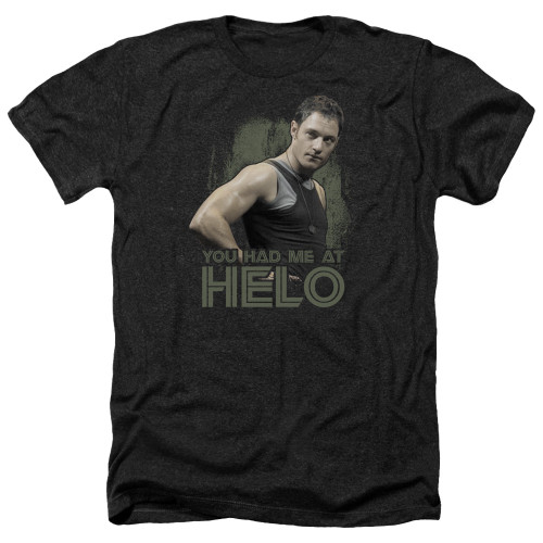 Image for Battlestar Galactica Heather T-Shirt - You Had Me at Helo