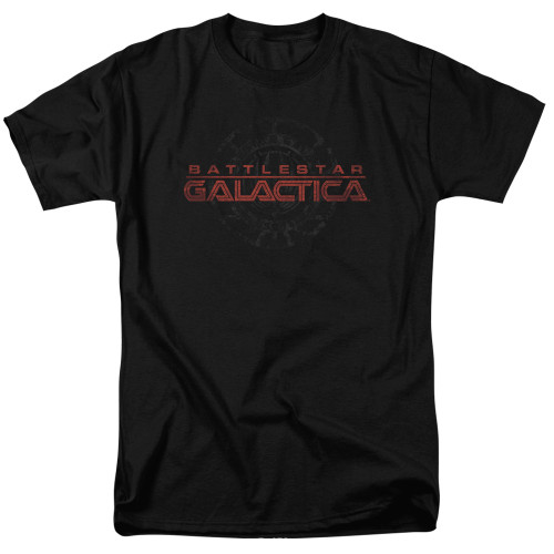 Image for Battlestar Galactica T-Shirt - Battered Logo