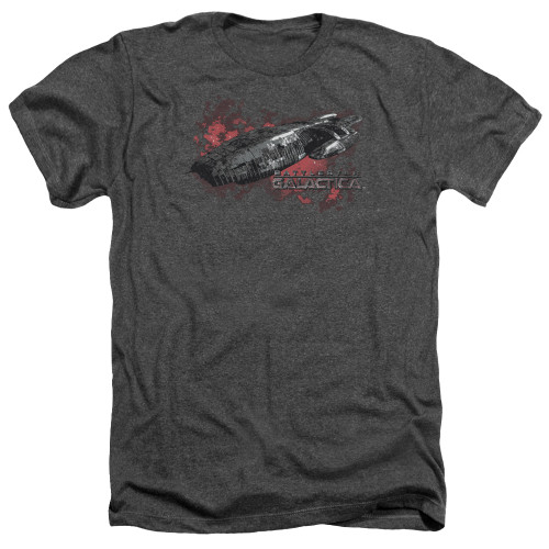 Image for Battlestar Galactica Heather T-Shirt - the Ship