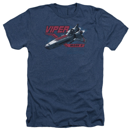 Image for Battlestar Galactica Heather T-Shirt - Viper Mark II