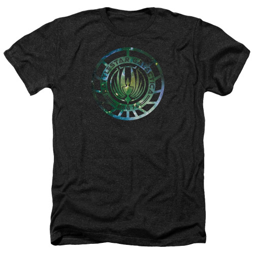 Image for Battlestar Galactica Heather T-Shirt - New Galaxy Emblem