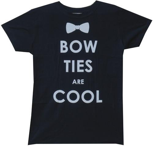 Doctor Who Girls T-Shirt - Bow Ties are Cool Girls T-Shirt