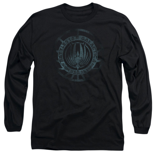Image for Battlestar Galactica Long Sleeve Shirt - Faded Emblem